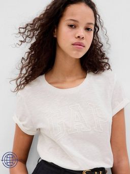 GAP - Womens Logo Print Round Neck Short Sleeve T-Shirt