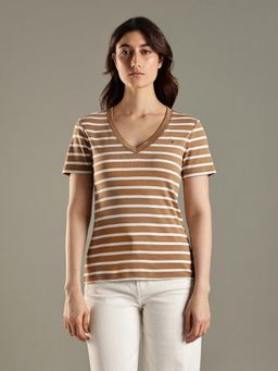 Tommy Hilfiger - Striped Slim Fit Cotton T-Shirt