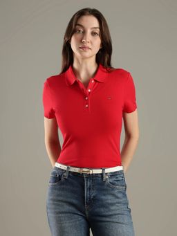 Tommy Hilfiger - Solid Slim Fit Cotton Polo T-Shirt