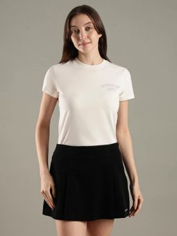 Tommy Hilfiger - Logo Regular Fit Cotton Off White T-Shirt