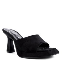 London Rag - Solid Black Heels