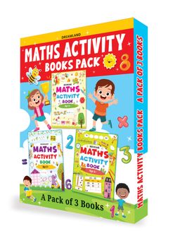 Dreamland - Maths Activity Books Pack- A Set Of 3 Books - Activity Book For Children
