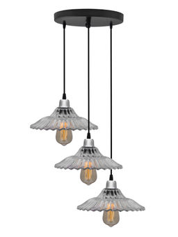 Homesake - Round Cluster Ribbed Glass Hanging Light