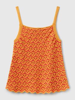 United Colors of Benetton - Shoulder Straps Self Design Top