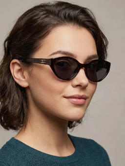 Zaadran - Unisex UV Protection Grey Lens Sunglasses (Cameroon-Black) (56)
