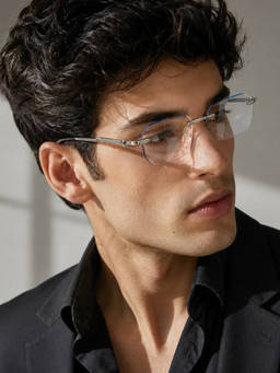 Zaadran - Unisex UV Protection Clear Lens Sunglasses (Dominica-Slv T) (56)
