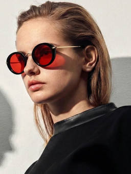 Zaadran - Unisex UV Protection Red Lens Sunglasses (Egypt-Red) (58)