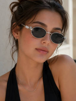 Zaadran - Women UV Protection Grey Lens Sunglasses (Finland-Orange) (56)