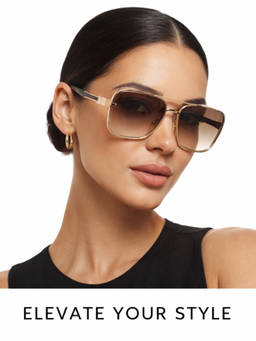Zaadran - Unisex UV Protection Brown Lens Sunglasses (FourDL-Gldn Brwn) (54)