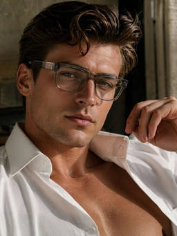 Zaadran - Unisex UV Protection Clear Lens Sunglasses (Gator-Blk Brown) (54)
