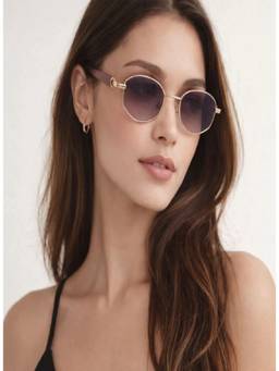 Zaadran - Women UV Protection Purple Lens Sunglasses (Israel-Brown) (54)