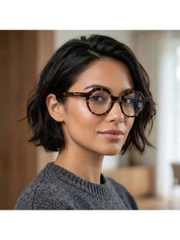 Zaadran - Unisex UV Protection Clear Lens Sunglasses (Latvia-Leopard) (54)