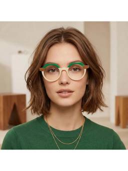 Zaadran - Unisex UV Protection Clear Lens Sunglasses (Kenya-Rosegold) (54)