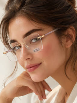 Zaadran - Unisex UV Protection Clear Lens Sunglasses (Niger-Brown) (54)
