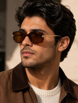 Zaadran - Unisex UV Protection Brown Lens Sunglasses (Reykjavik-T) (56)