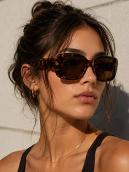 Zaadran - Women UV Protection Brown Lens Sunglasses (Rider-Purple) (56)