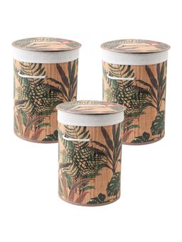 USHA SHRIRAM - Laundry Baskets Multi-Color (Pack of 3)