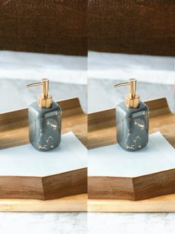 USHA SHRIRAM - 300ml Soap Dispenser Bottle Grey (Pack of 2)