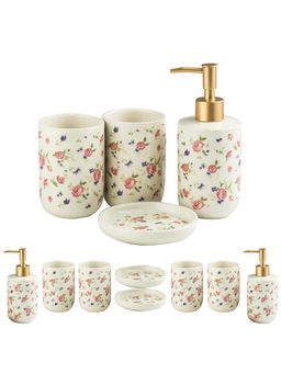 USHA SHRIRAM - 4Pcs Bathroomware Set White (Pack of 2)