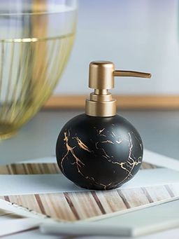 USHA SHRIRAM - 300ml Soap Dispenser Bottle Black (Pack of 4)