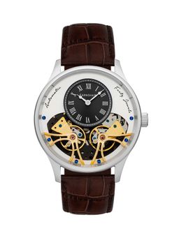 Earnshaw - Scientists Faraday Double Barrel Automatic Silver Dial Men's Watch - ES-8179-03 (M)