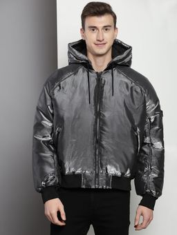 Calvin Klein - Black Solid Oversized Fit Polyamide Jacket