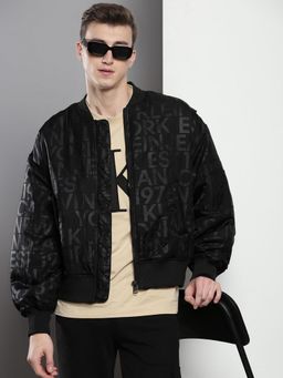 Calvin Klein - Black Logo Relaxed Fit Nylon Jacket