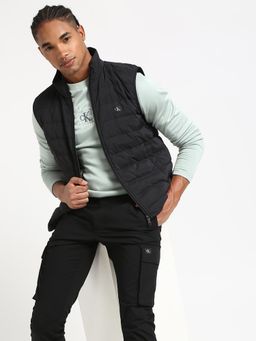 Calvin Klein - Black Quilted Regular Fit Nylon Jacket