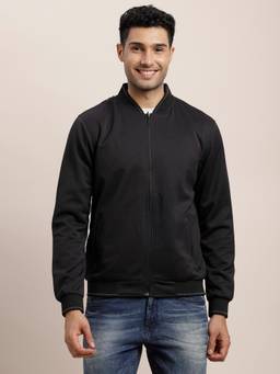 Turtle - Men Blue Nylon Full Sleeve Regular Fit Solid Reversible Windcheater Jacket