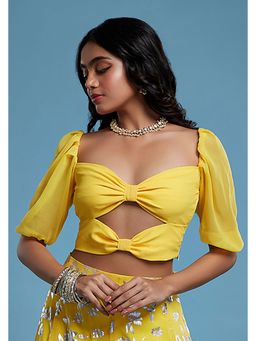 PHATAKAA - Yellow Bow Blouse