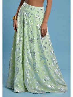 PHATAKAA - Mint Chandi Lehenga