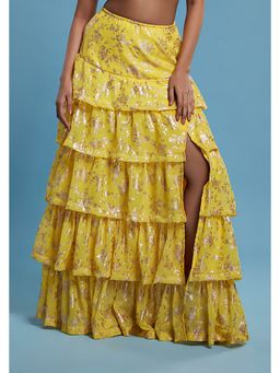 PHATAKAA - Jalebi Ruffled Slit Lehenga