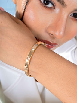 Johori - White Brass Stones Bracelet