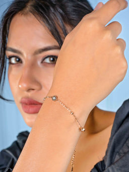 Johori - White Brass Stones Bracelet