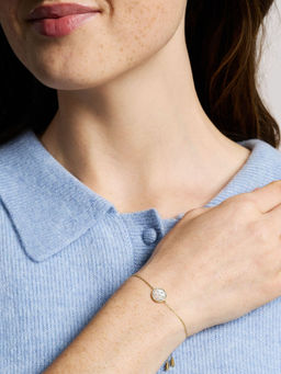 Fossil - White Stainless Steel Stones Bracelet