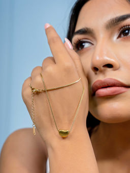 Johori - Gold Brass Statement Necklace