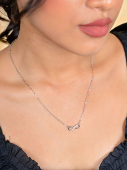 Johori - White Brass Statement Necklace