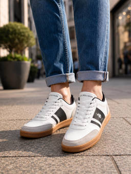 U.S. POLO ASSN. - Hilton 2.0 Men White Stylish Casual Sneakers