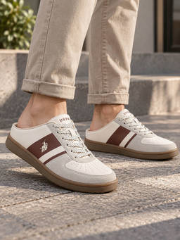 U.S. POLO ASSN. - Mens Beige Camon 2.0 Stylish Sneakers