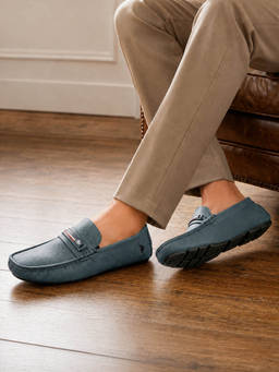 U.S. POLO ASSN. - BARNES 5.0 Navy Blue Stylish Loafers For Men