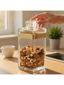 Kookee - Acrylic Canister Jar Container for Kitchen Storage