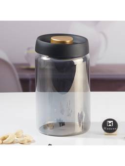 Kookee - Airtight Glass Jar with Pump for Kitchen Storage (11318)