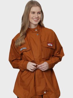 Campus Sutra - Brown Solid Jacket