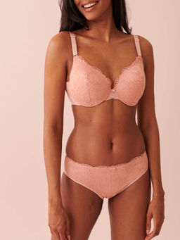 La Vie En Rose - Pink Lightly Lined Sleek Back Bra