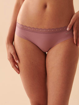 La Vie En Rose - Purple Microfiber No-Show Cheeky Panty