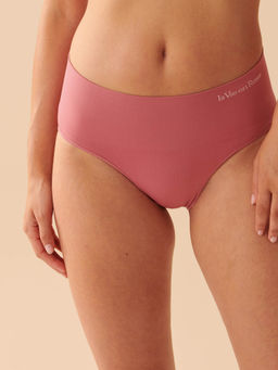 La Vie En Rose - Pink Seamless High Waist Brief Panty