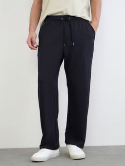 Styli - Men Oversized Fit Applique Embroidered Track Pants