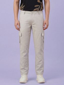 Being Human - Men Grey Mid Rise Cargo