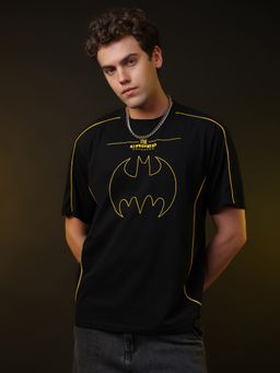 Free Authority - Official Dc Comics Batman Caped Crusader Graphic Printed Men Relaxed Fit T-Shirt