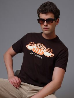 Free Authority - Official Friends Central Perk Graphic Printed Men Relaxed Fit T-Shirt